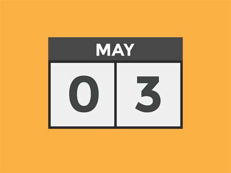 may 3 calendar reminder. 3rd may daily calendar icon template. Calendar ...