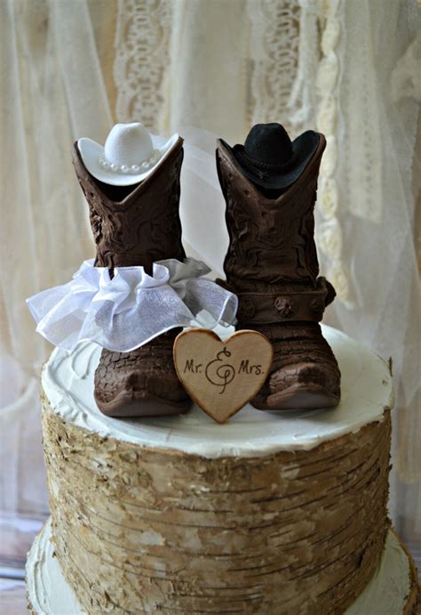 SALE Western Wedding-boots-cowgirl-hat-cowboy-wedding-cake - Etsy