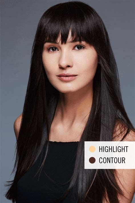 Round Highlighter Makeup, Contour Makeup, Contouring And Highlighting, Makeup Skin Care, Contour ...