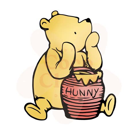 Classic Winnie Pooh Honey Pot PNG Cutout Art Clipart - Etsy UK