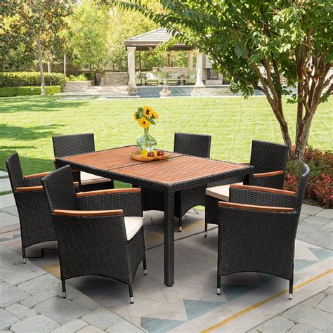 Vineego 7 Pieces Patio Outdoor Dining Set Outdoor Furniture Patio ...