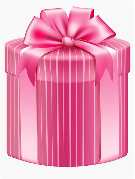 Pink Striped Gift Box - Tik Tok Gift Box, HD Png Download - kindpng