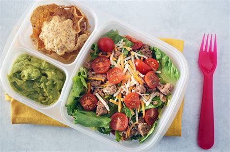 Turkey Taco Salad Bento Box | Produce for Kids