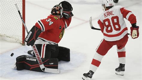 Patrick Kane scores in overtime in Chicago return, sending Red Wings ...