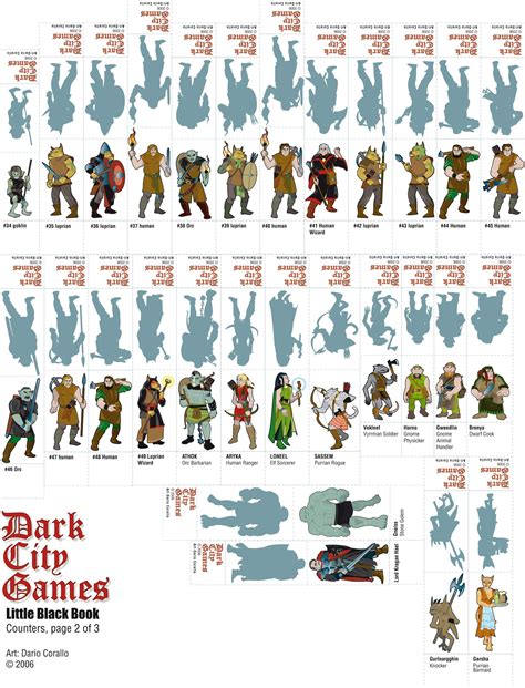 Dungeons And Dragons Printable Miniatures