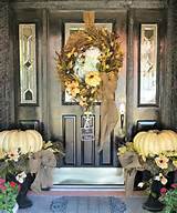 Fall Front Door Decorations Pictures