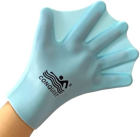 Silicone Webbed Swimming Gloves, Fit Swim Training Gloves Web Gloves Swimming, Closed Full ...