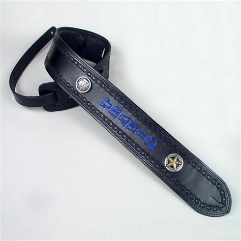 Custom Leather Guitar Straps - Personalized Guitar Straps