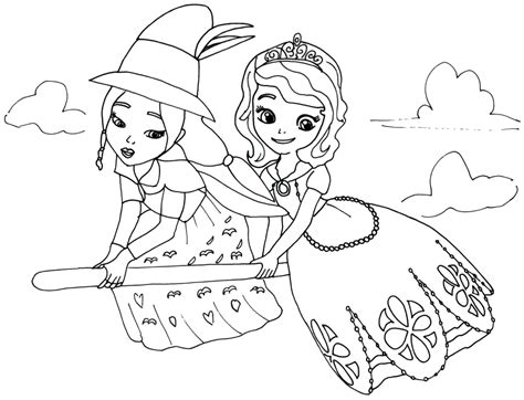 Sofia the First Coloring Pages - Best Coloring Pages For Kids | Witch coloring pages, Disney ...