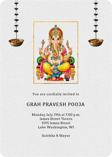 Satyanarayan Pooja Invitation In Hindi Text - Invitație Blog