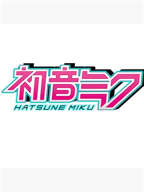 "Hatsune miku logo" Poster for Sale by KyuuRine | Redbubble