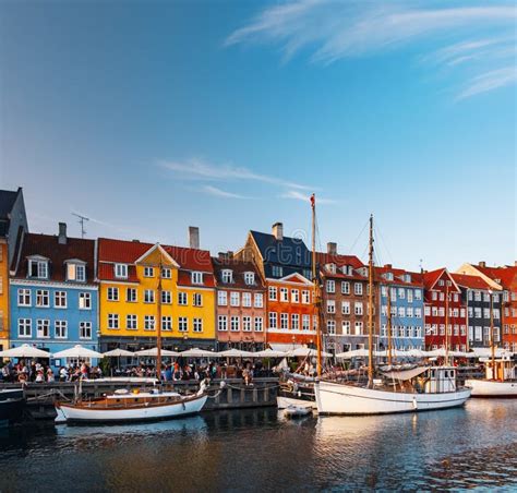 Evening Scenery Of Nyhavn In Copenhagen, Denmark Stock Image - Image of port, nyhavn: 21845961