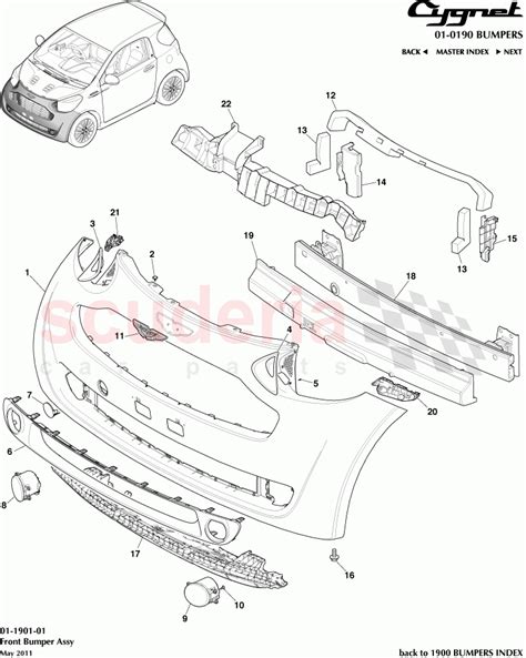 Front Bumper Assembly parts for Aston Martin Cygnet | Scuderia Car Parts