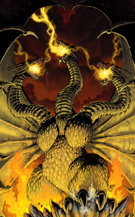 King Ghidorah vs Gigan & Megalon - Battles - Comic Vine