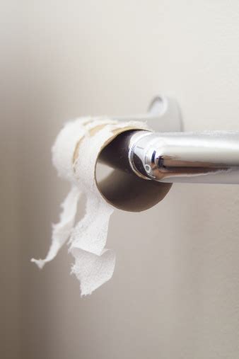 Empty Toilet Paper Roll Stock Photo - Download Image Now - iStock