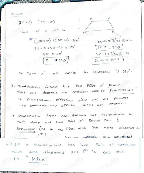 Solved: Geometry Name_ Unit 8 Date_ Lesson 6 Homework Perlod_ Two congruent angles isosceles ...