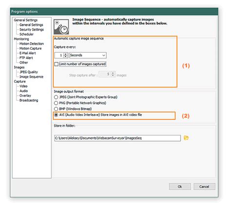 Time-lapse webcam capture software.