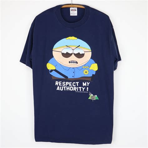 Vintage 1998 South Park Cartman Respect My Authority Shirt - Etsy