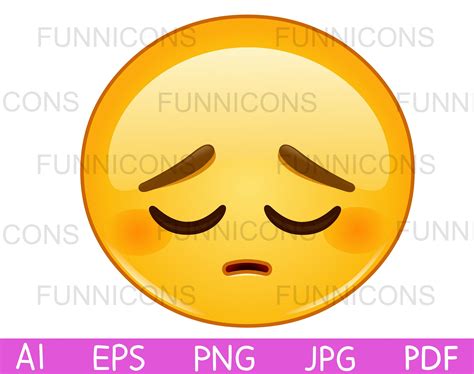 Cartoon Clip Art, Cartoon Images, Emoji Art, Pensive, Vector Clipart, Christmas Clipart, Product ...