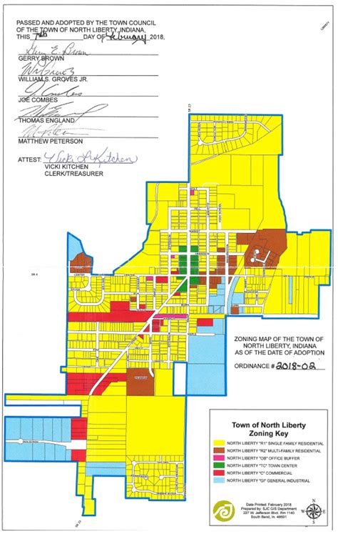 North Liberty Zoning Map