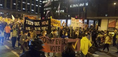 March in Chicago’s Loop in protest of Trump attempt to steal the ...