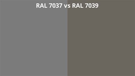 RAL 7037 vs 7039 | RAL colour chart UK