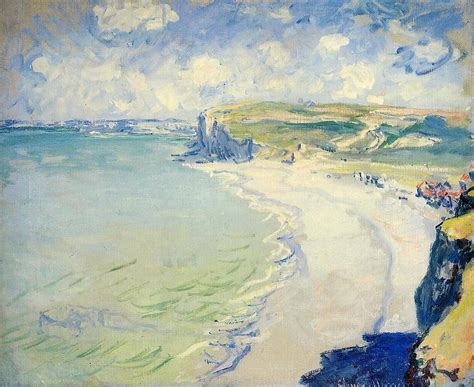 The Beach At Pourville Painting by Claude Monet