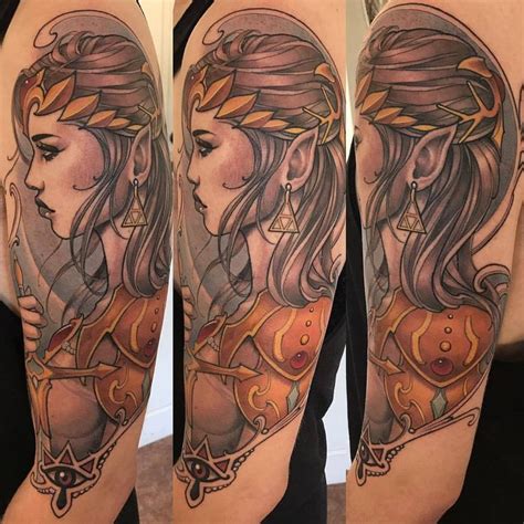 Princess Zelda tattoo done by @jeffnortontattooTo submit your work use ...