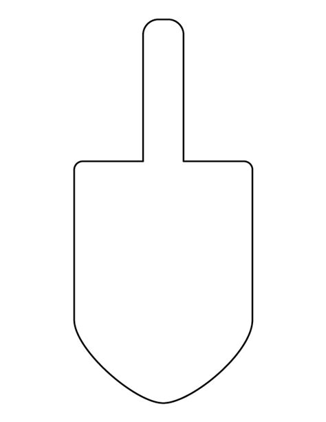 Dreidel Printable Coloring Sheet