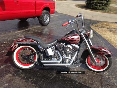 2007 Harley Davidson Softail Custom Heritage Chrome Lowered Cust Paint ...