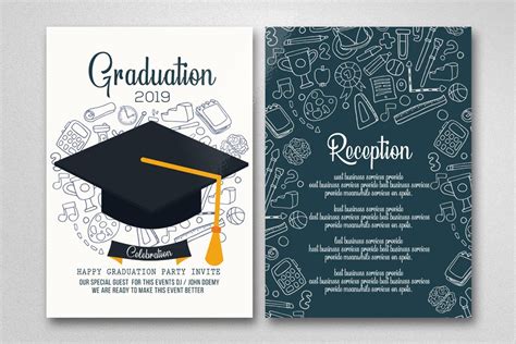 Graduation Invitation Card | Invitation Templates ~ Creative Market