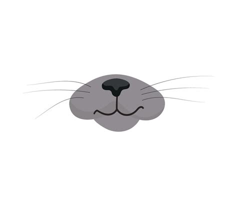 Vector illustration of cat nose 19019577 Vector Art at Vecteezy