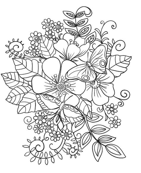 Beautiful Flower Coloring Pages - Infoupdate.org