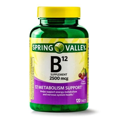 Spring Valley Vitamin B12 Tablets 2500 Mcg 120 Count for sale online | eBay