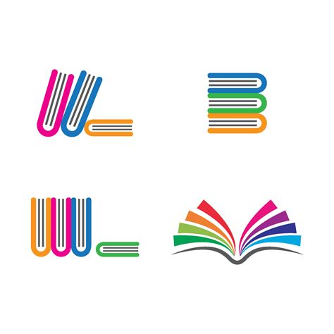 Book logo images set 2085600 Vector Art at Vecteezy