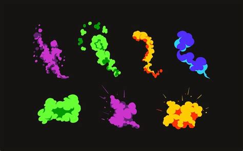 Premium Vector | Smoke explosion animation of an explosion with comic ...