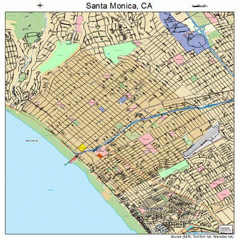 Santa Monica California Street Map 0670000