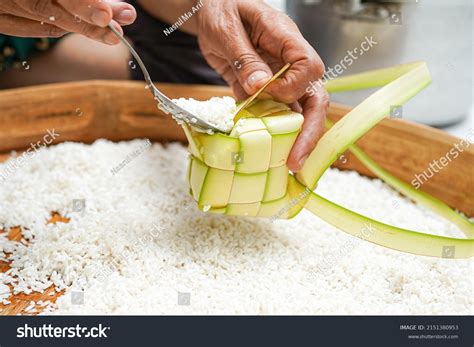 Process Making Ketupat Traditional Food During Stock Photo 2151380953 ...