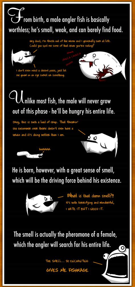 How The Male Angler Fish Gets Completely Screwed - The Oatmeal