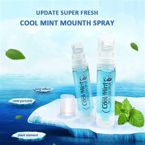 mint flavor Oral care fresh breath mouth spray for bad breath mouth freshener teeth whitening ...