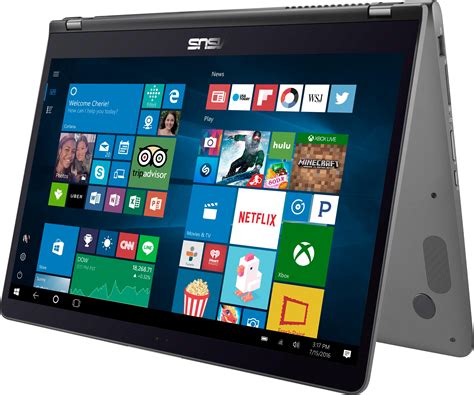 ASUS 2-in-1 15.6" Touch-Screen Laptop Intel Core i7 16GB Memory 2TB Hard Drive Sandblasted matte ...