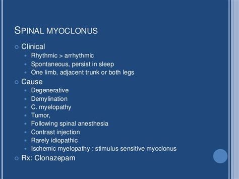 Myoclonus