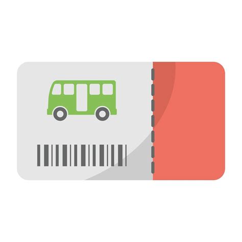 Trendy Bus Ticket 14857736 Vector Art at Vecteezy