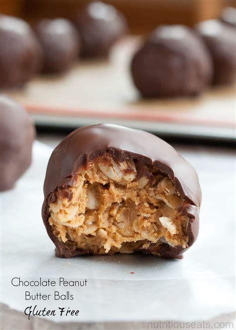 Chocolate Peanut Butter Balls {Gluten Free}