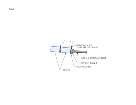 3/4" STAINLESS STEEL BANDING CLAMP ASSEMBLY | Allied Bolt Products LLC