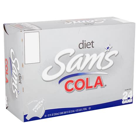 Sams Cola Diet Soda Pop, 12 Fl Oz, 24 Pack Cans - Walmart.com