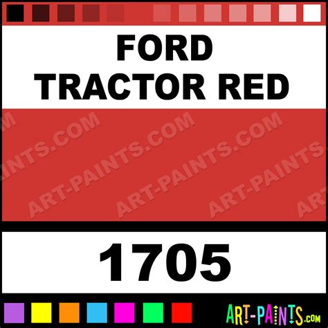 Ford tractor red paint code