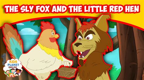 The Sly Fox And The Little Red Hen - English Story | Stories For Kids | Moral Stories In English ...