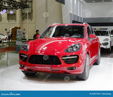 Red Porsche Cayenne Gts Suv Car Editorial Stock Image - Image of exhibition, city: 45947994