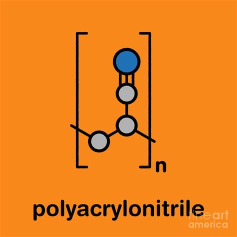 Polyacrylonitrile Polymer Chemical Structure Photograph by Molekuul/science Photo Library - Pixels